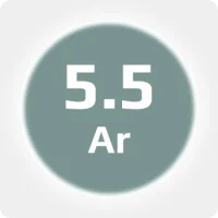 Аргон (Ar) 5.5 (99,9995%) в моноблоке 12х50л 200бар, соединение  G3/4 (DIN 9)