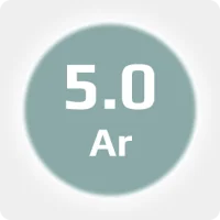 Аргон (Ar) 5.0 (99,999%) в моноблоке 12х50л 200бар, соединение  G3/4 (DIN 9)
