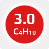 Изобутан (i-C4H10) 3.0 (99,9%) в баллоне 50л (23кг) соединение W21,8х1/14'' LH (DIN1) (с баллоном) (комплект)