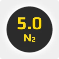 Азот (N2) ОСЧ 5.0 (99,999%) в моноблоке 12х50л 300бар, соединение  G3/4 (DIN 9)