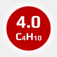 Изобутан (i-C4H10) 4.0  (99,99%) в баллоне 59,5л (29кг) соединение W21,8х1/14'' LH (DIN1) (с баллоном)