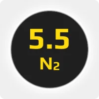 Азот (N2)  5.5 (99,9995%) в моноблоке 12х50л 300бар, соединение  G3/4 (DIN 9)