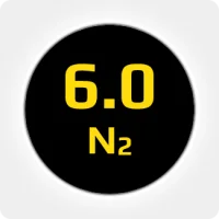 Азот (N2) 6.0 (99,9999%) в моноблоке 12х50л 200бар, соединение  G3/4 (DIN 9)