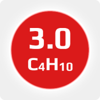 Изобутан (i-C4H10) 3.0 (99,9%) в баллоне 12л (6кг) соединение W21,8х1/14'' (DIN1) (с баллоном)