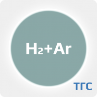 Техническая газовая смесь водород (Н2) 200 ppm в аргоне (Ar) в стальном баллоне 2 л. вентиль латунь